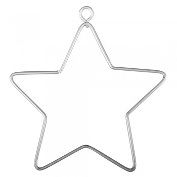 Drátěný polotovar - hvězda, 7x8cm, 3 ks
