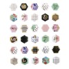 Samolepící dekorace - hexagony, 30ks