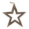 Dřevěná hvězda pro dekorování, přírodní, pr. 30cm