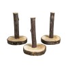 Dřevěné nožičky pro dekorování - přírodní, 4,5-5, 5cmø, 8cm, 3ks