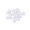 Jemné tylové pomponky, ø2,5cm + ø3cm, 16ks- bílé