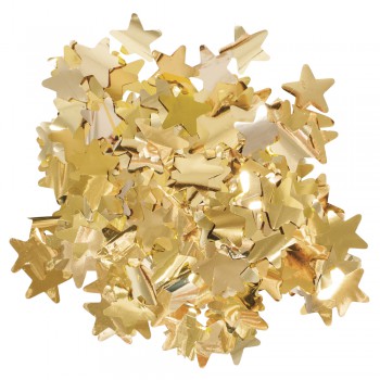 Konfety - hvězdy, fólie zlatá, pr. 3cm, 15g
