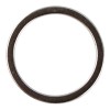 Bižuterní kroužek kovový, plochý, stříbrný, 20 mm ø