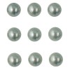 Perličky plastové samolepící -tyrkysové, 5 mm, 80 ks