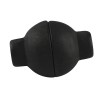 Magnetické zapínání duté - kulaté, černé, 20x14mm, pr.otvoru 4mm 