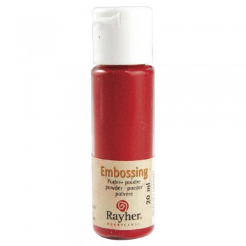embossovací pudr 20ml - červený