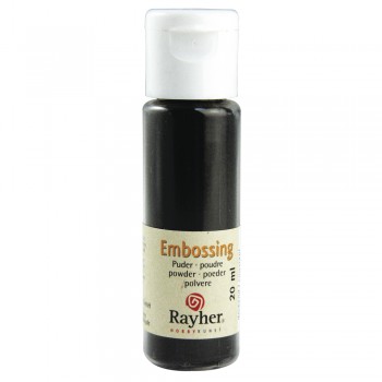 embossovací pudr 20ml - černý
