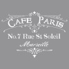 Šablona - Café Paris, 30,5x30,5cm