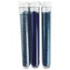 flitry jemné, 3x3g, modro-tyrkysové odstíny