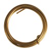 Hliníkový drát - zlatý, 2 mm , 2 m 