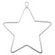 Drátěný polotovar - hvězda, 7x8cm, 3 ks