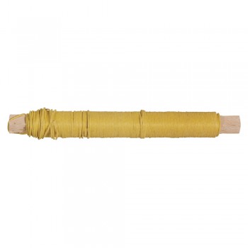 Papírový drát, pr. 0,55mm, 20m - žlutý