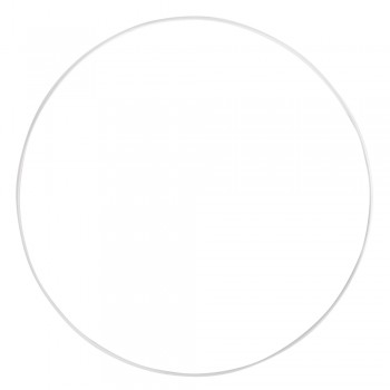 kovový kruh, bílý - 60cm