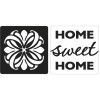Odlévací šablonka Mandala, "Home sweet Home", 25x25mm, 2ks
