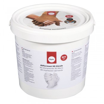 Set pro odlévání rukou - 500g materiálu na formu + 1kg sádry