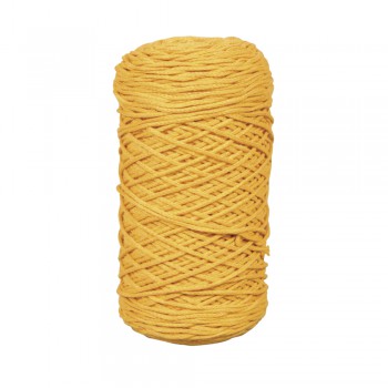 Příze na macramé (proplétaná), pr. 2mm, 250m - žlutá