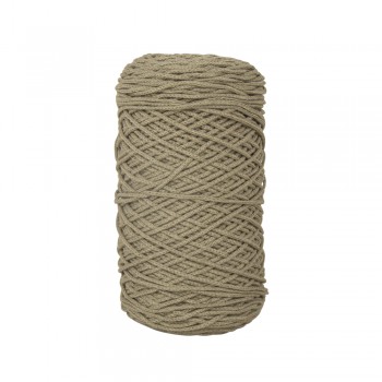 Příze na macramé (proplétaná), pr. 2mm, 250m - khaki