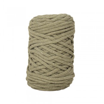 Příze na macramé (proplétaná), pr. 4mm, cca 65m, 250g - khaki