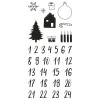 Razítka silikonová - Adventní kalendář, 33 motivů
