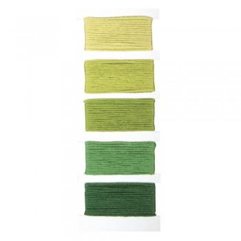 Bavlnky, barevný set 5 odstínů, á10m - zelený