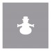 Mini raznice - sněhulák, 0,95cm 