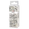 Korálkový mix s drátem, 80g + 50m x 0,3mm - stříbrný