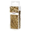 Korálkový mix s drátem, 80g + 50m x 0,3mm - zlatý