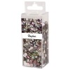 Korálkový mix s drátem, 90g + 50m x 0,3mm - Pastelové odstíny