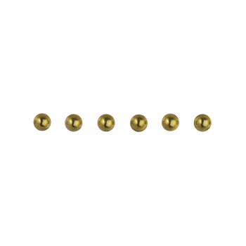 perličky plastové samolepící - zlaté, 3 mm, 120 ks