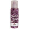 Glitrové lepidlo 50ml - růžovo-stříbrná srdíčka