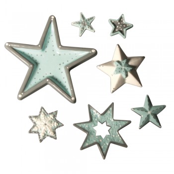 Odlévací forma - hvězdy, 8 motivů, cca. 3-13cm