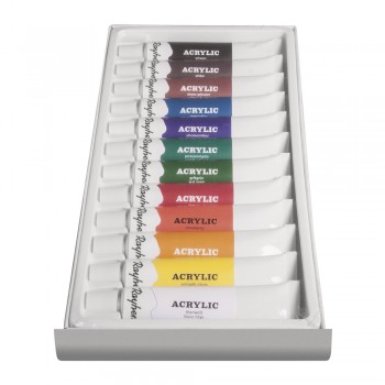 Sada uměleckých akrylových barev, 12 barev x 12ml