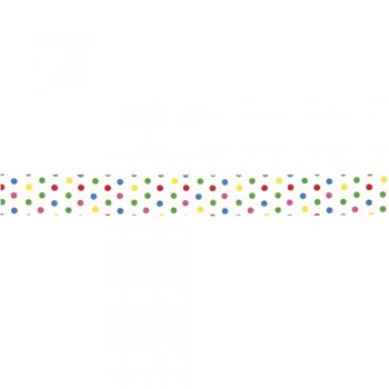 Washi Tape 15mm, 15m - barevné puntíky