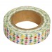 Washi Tape 15mm, 15m - barevné puntíky