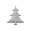 Emboss-raznice - vánoční stromek, 2,7x2,9cm
