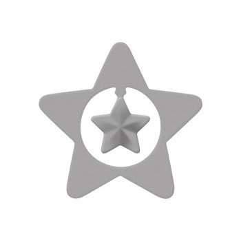 Emboss.raznice s vnitřním výsekem - hvězda, 4,4cm ø