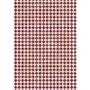 Papír na decoupage,červeno-bílé káro, 26x37,5cm, 27g/m2, 3 archy