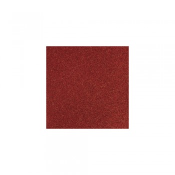 Glitrový papír - červený, 30,5x30,5cm, 200 g/m2 
