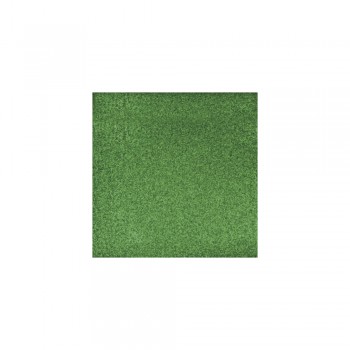 Glitrový papír - zelený, 30,5x30,5cm, 200 g/m2 