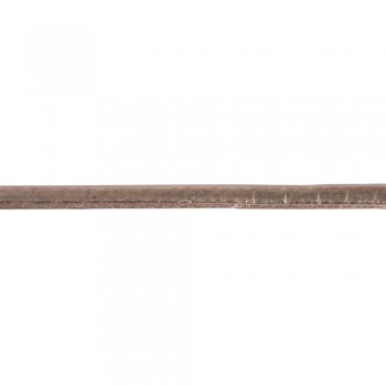 Metalický řemínek plochý, ekokůže - růžové zlato, 3mm, 2m